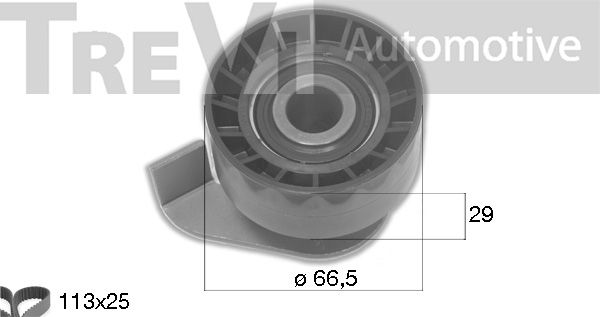 TREVI AUTOMOTIVE Комплект ремня ГРМ KD1477